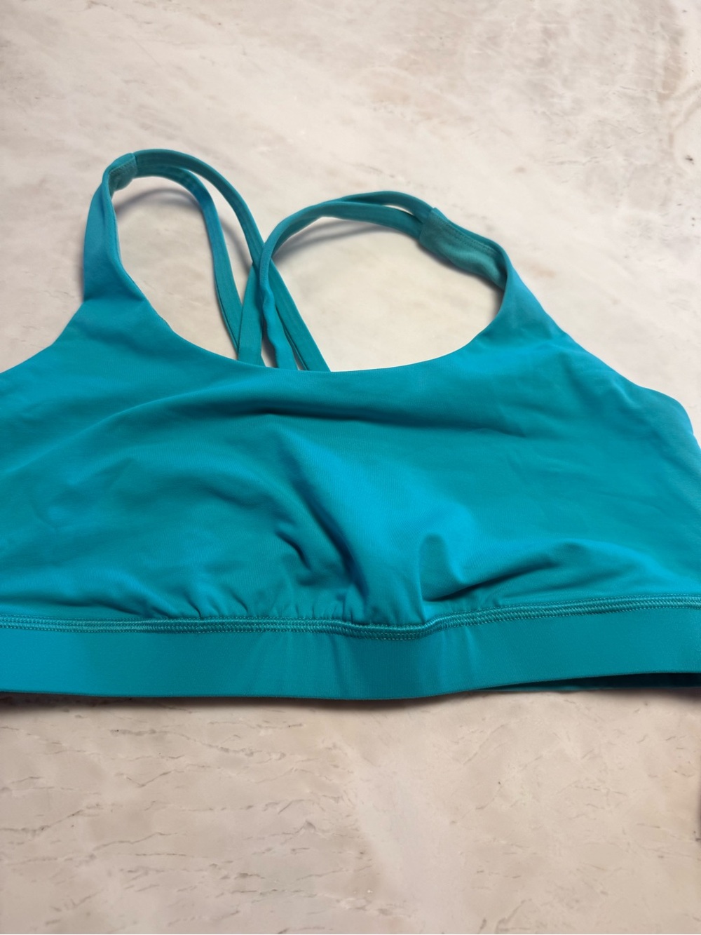 lululemon athletic Teal Strappy Sports Bra